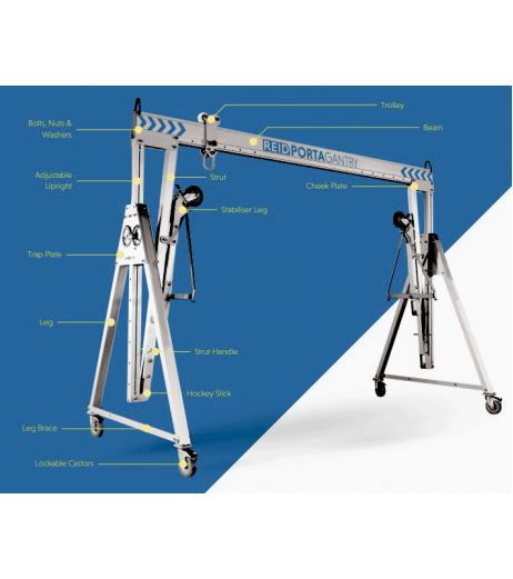 5000kg Aluminium Porta Gantry