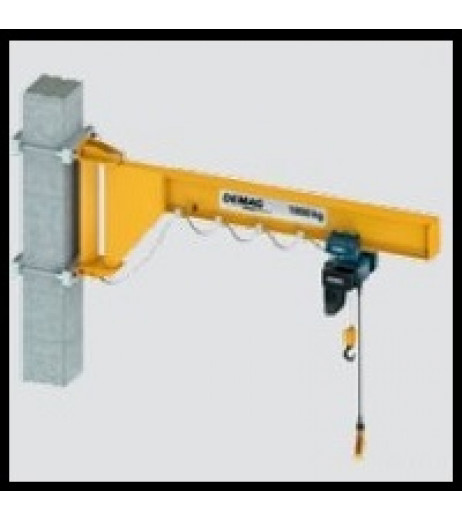 Low Headroom Wall Mounted Under Braced Jib Crane - I Beam | LGD UK