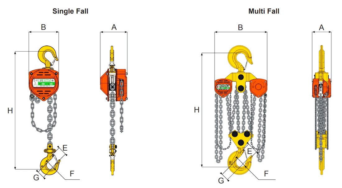 subsea chain hoist ssc4 specifications